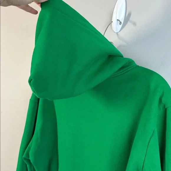 Drew House Green Hoodie With Yellow Smiley Logo Oversized Justin Bieber Size L - Picture 12 of 13